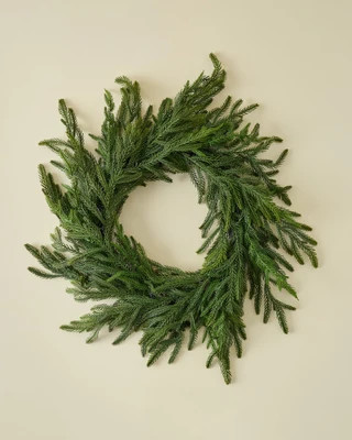 Real Touch Norfolk Pine Wreath | Magnolia