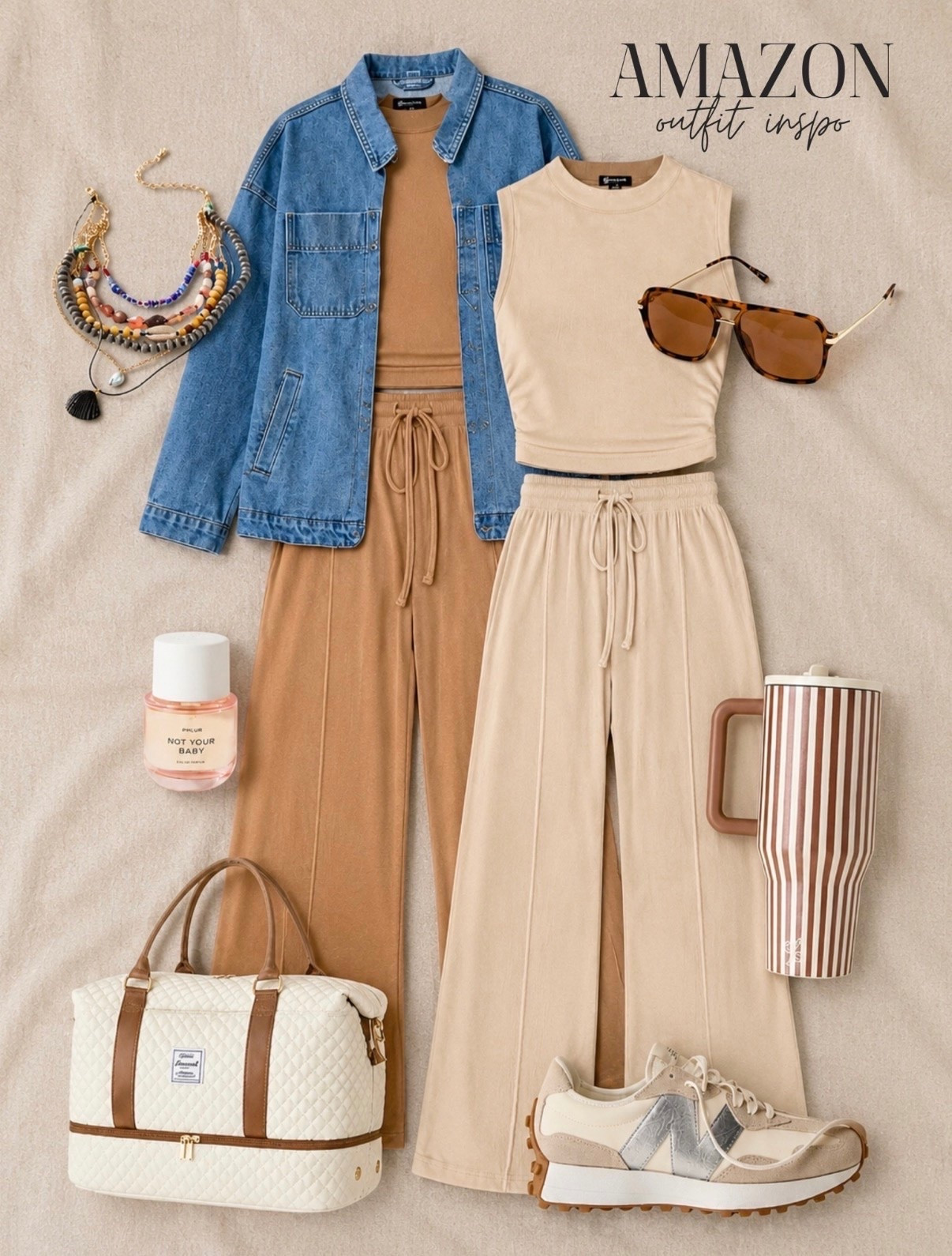🤍 Chic lounge // travel outfit inspo that is comfy but looks so put together 🙌🏼

#LTKootd #LTKTravel #LTKgrwm