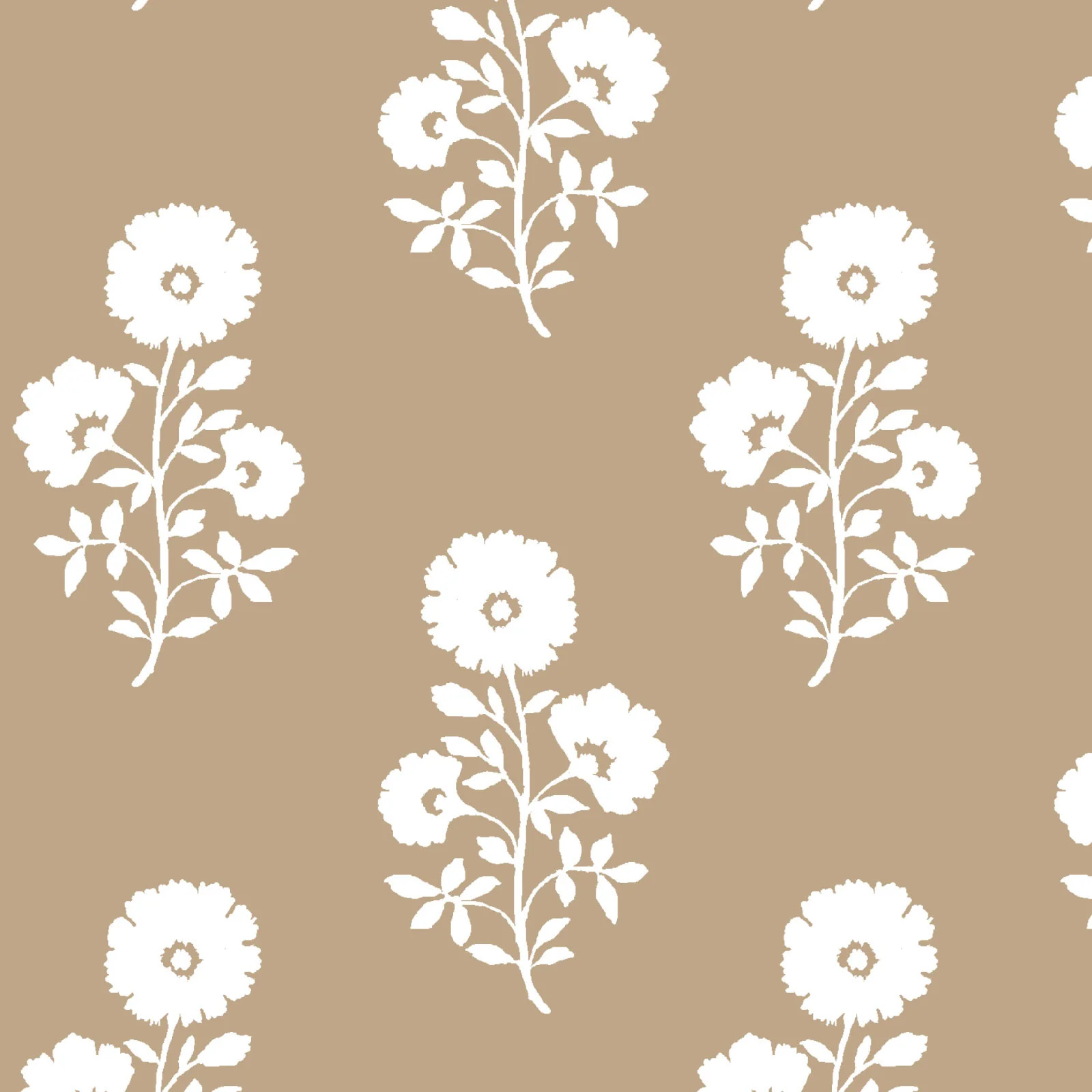 Julia Floral Fabric in Camel | Brooke and Lou