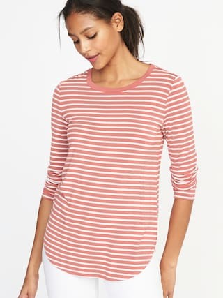 Luxe Crew-Neck Tee for Women | Old Navy US