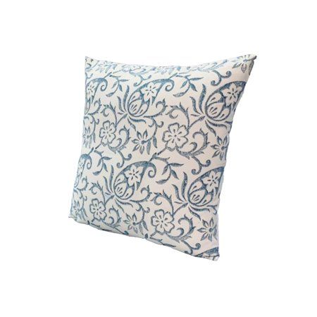 GDFIH 18 x 18 Square Accent Pillow; Paisley Floral Pattern; Soft Cotton Cover; Soft Polyester Fillin | Walmart (US)
