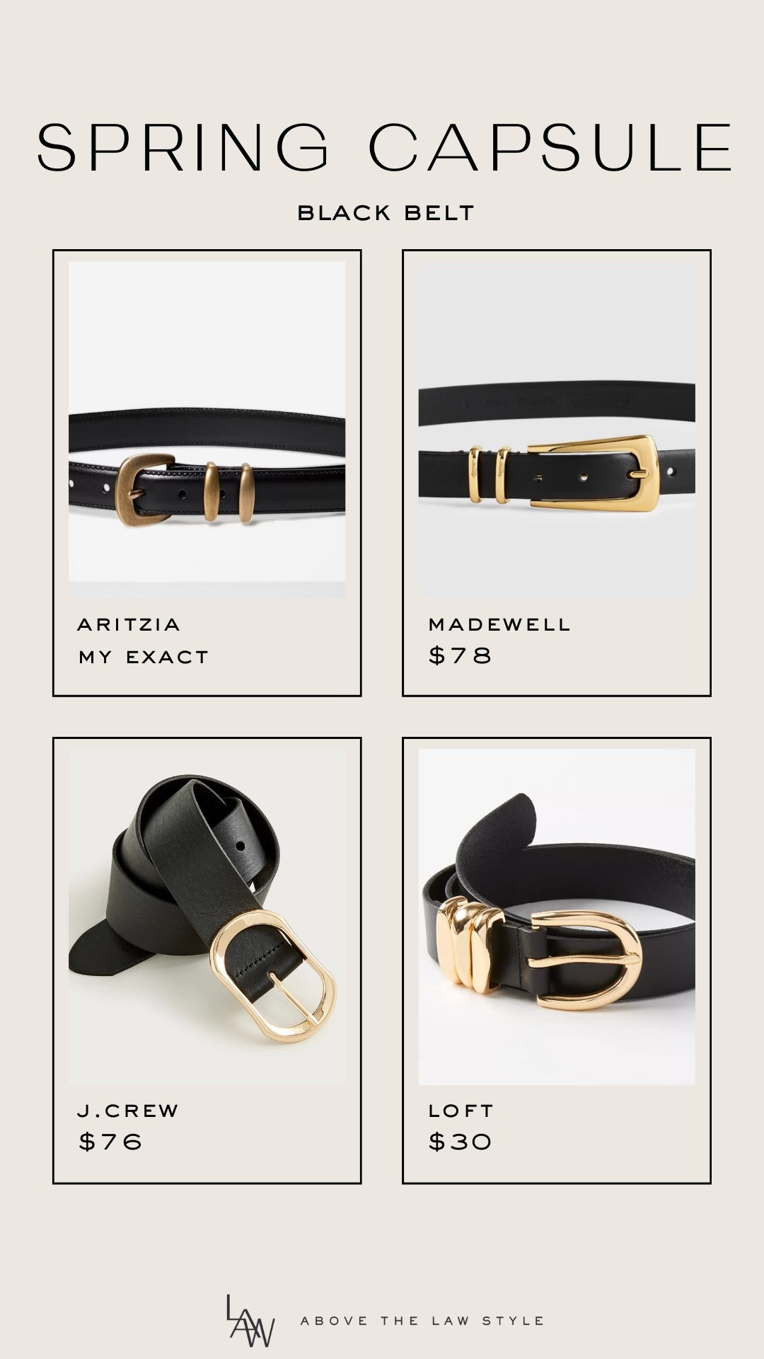 Spring Capsule: Black Belt

#LTKSeasonal #LTKOver40