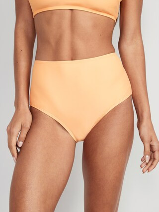 High-Waisted Bikini Swim Bottoms for Women | Old Navy (US)