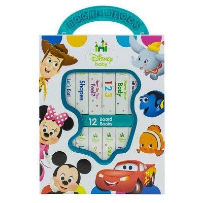 Disney Baby - My First Library 12 Board Book Block Set - by Phoenix | Target