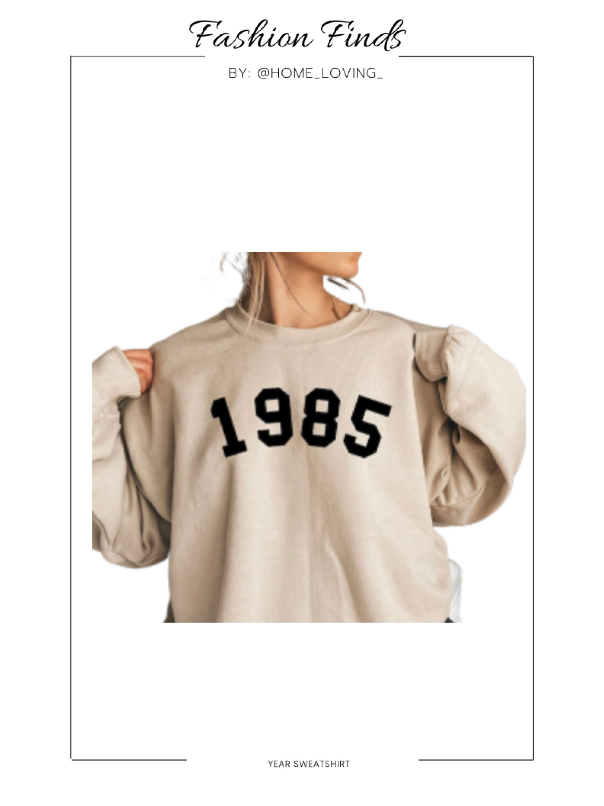 Year sweatshirt 

#LTKFind #LTKbeauty #LTKstyletip
