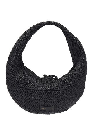 KHAITE Olivia Hobo Medium Bag in Black | FWRD | FWRD 