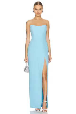 Amanda Uprichard x REVOLVE Chamberlain Maxi Dress in Pacific from Revolve.com | Revolve Clothing (Global)