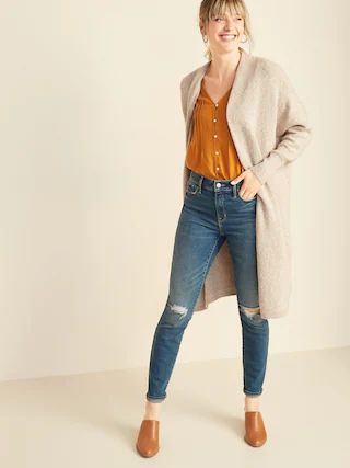 Super-Long Open-Front Sweater for Women | Old Navy (US)