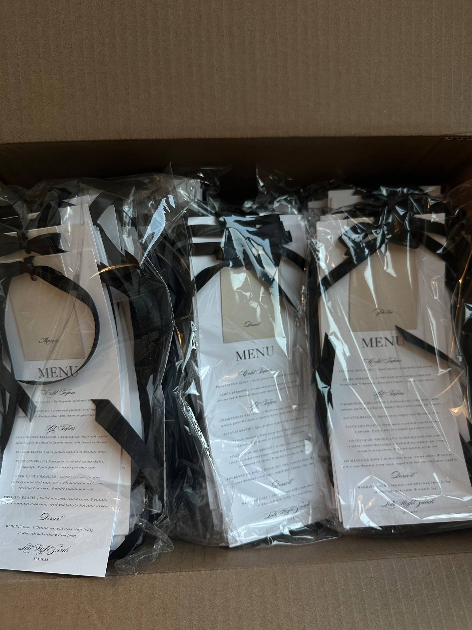 Wedding Ribbon Menus with Guest Names

#LTKWedding