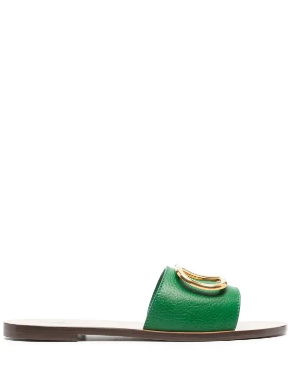 VLogo slide sandals | Farfetch Global