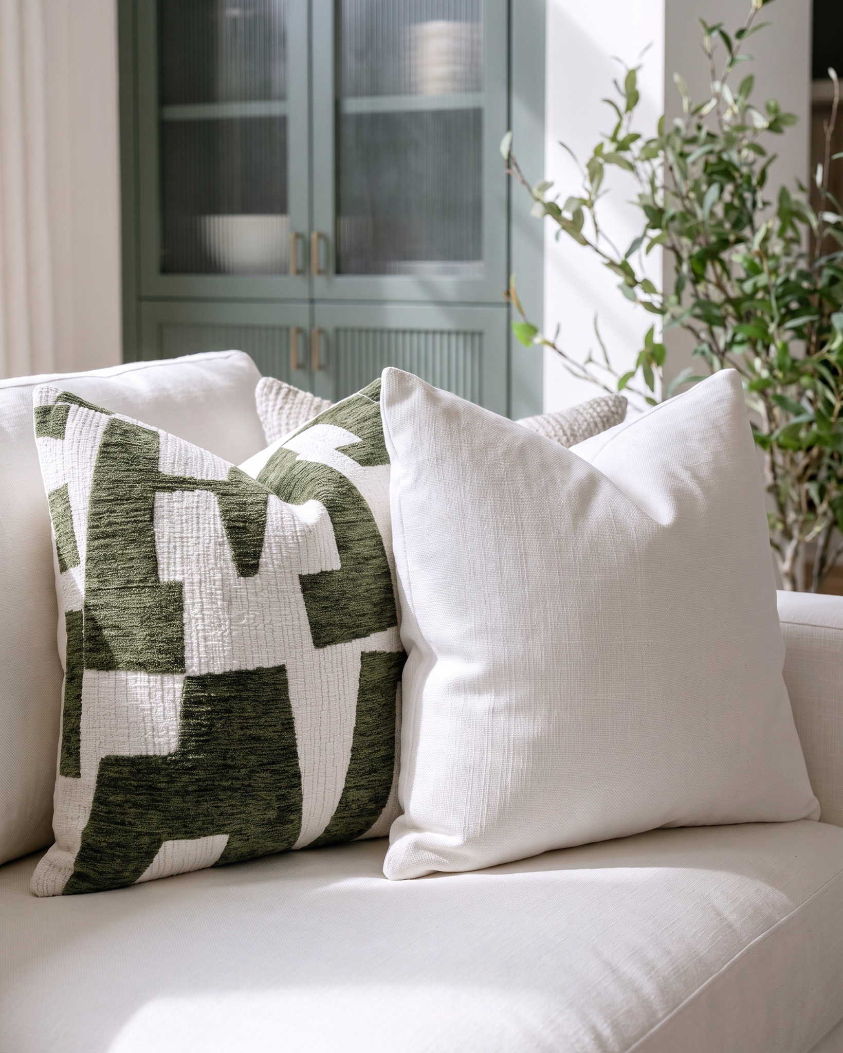 Shop the look:
* Upholstered wood-trim bed frame
* Organic wavy brass mirror
* Boucle bench
* Boucle arch ottoman
* Boucle wedge ottoman set
* Chunky knit throw blanket
* Green velvet lumbar pillows
* Green graphic throw pillows
* Abstract framed wall art
* Abstract black and white wall art
* Floral botanical framed art
* White glass globe pendant light
* Oversized globe pendant light
* Wood beam ceiling
* Floral printed ceiling wallpaper
* Brass wall sconces
* Brass and glass globe sconce
* Vintage-style nightstands
* Marble slab fireplace surround
* Oak wood block coffee table
* Wood-framed accent chairs (pair)
* Slipcovered sofa
* Ribbed glass cabinet doors
* Sage green built-in cabinetry
* Reclaimed wood console table
* Vintage medallion runner rug
* Layered vintage rugs
* Floral ginger jar table lamp
* Green deer figurines
* Ceramic pitcher vase
* Chinoiserie floral ceramic vase
* Faux cherry blossom stems
* Purple veined marble countertop
* Moody marble backsplash
* Antique brass drawer pulls

#LTKsale #LTKhome #LTKstyletip