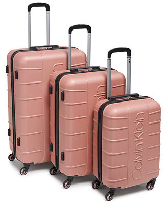 Calvin Klein Bowery 3-Pc. Hardside Luggage Set & Reviews - Luggage Sets - Luggage - Macy's | Macys (US)