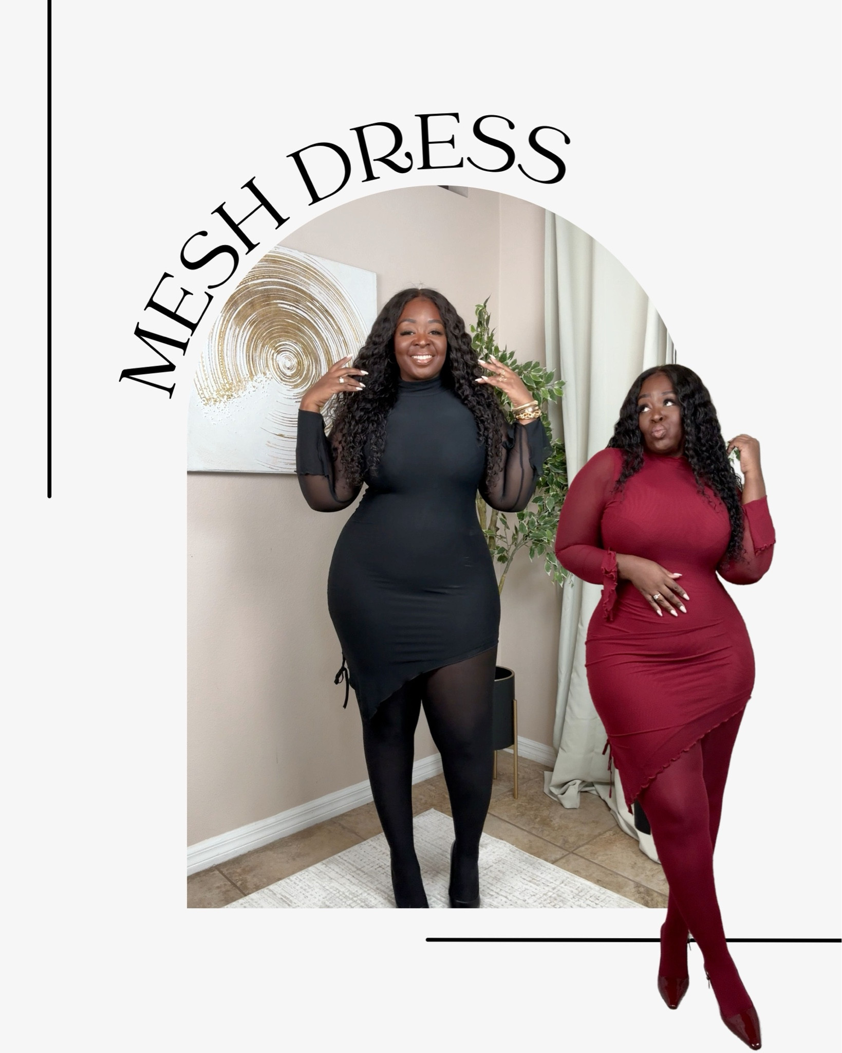 Two colors, one stunning dress! 💘 I found this flattering dress on Amazon (the one I’m wearing here), and it’s also available on Shein. Perfect for all budgets! 💸 ✨.  Sizes up to 4X

For reference:
🖤 Black dress: Size Large
🍷 Burgundy dress: Size XL

#LTKFindsUnder50 #LTKMidsize #LTKPlusSize
