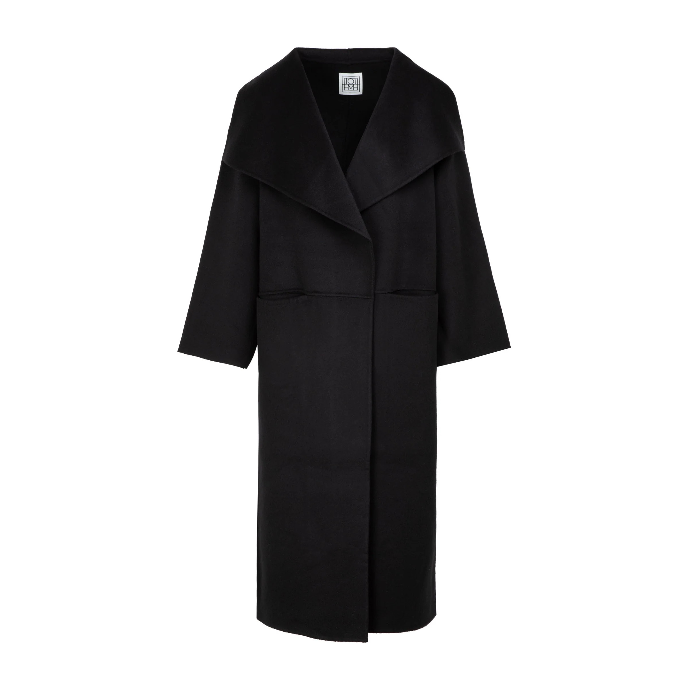 Toteme Women's Signature Wool And Cashmere Blend Coat in Black | Size Small | 211110717 | LOZURI