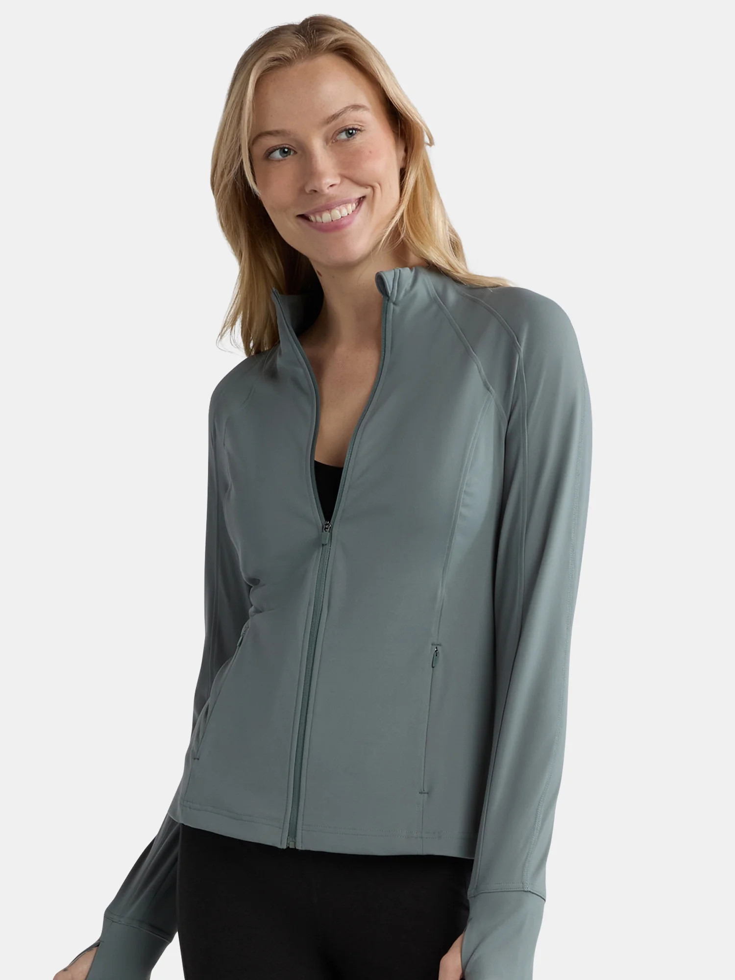 Avia Women's SoftSculpt Zip-Up Jacket, Sizes XS-XXXL | Walmart (US)