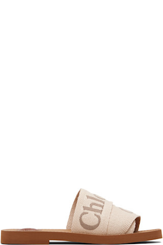 Beige & Brown Woody Sandals | SSENSE