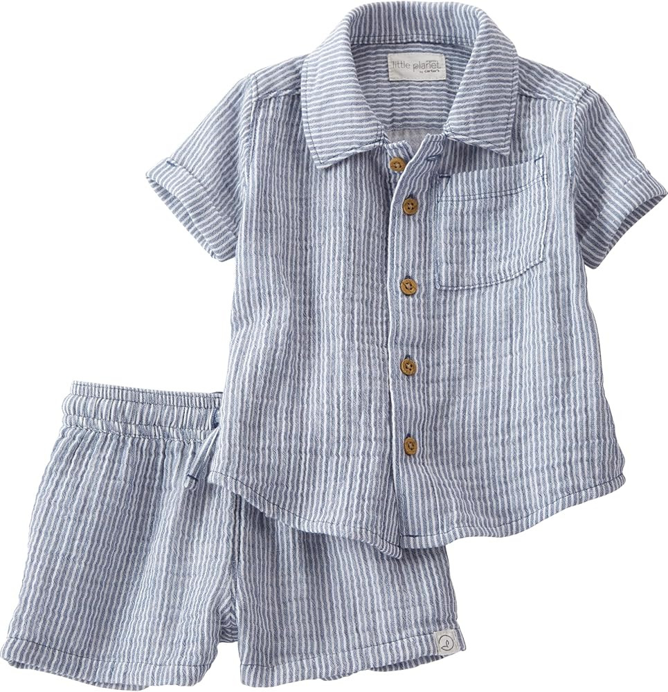 little planet by carter's unisex-baby 2-piece Shorts Set Made With Organic Cotton | Amazon (US)