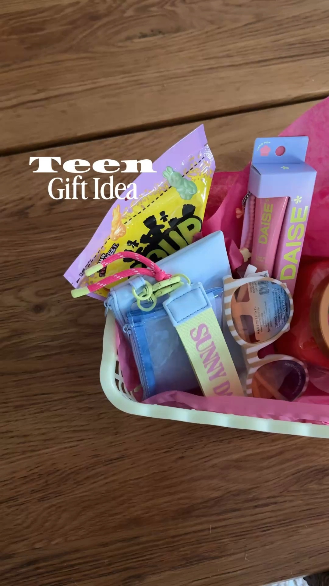 Made fun little gift baskets for my teens’ friends. The sunglasses are from the dollar spot but everything else is linked. These would make fun Easter baskets too!
-
Teen gift ideas, teen gift basket, Easter basket fillers 

#LTKSpringSale #LTKKids