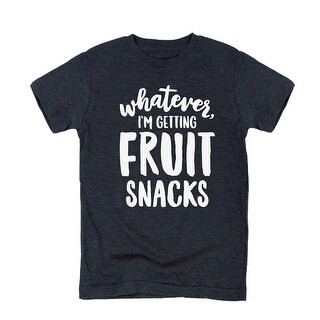 Whatever Im Getting Fruit Snacks - Toddler Short Sleeve Tee (Heather Blue - 5T) | Bed Bath & Beyond