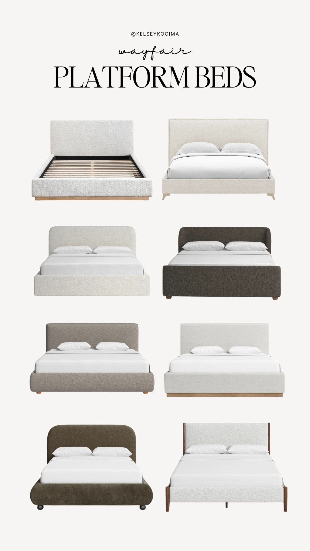 Neutral + modern beds from Wayfair

#LTKHome #LTKSaleAlert