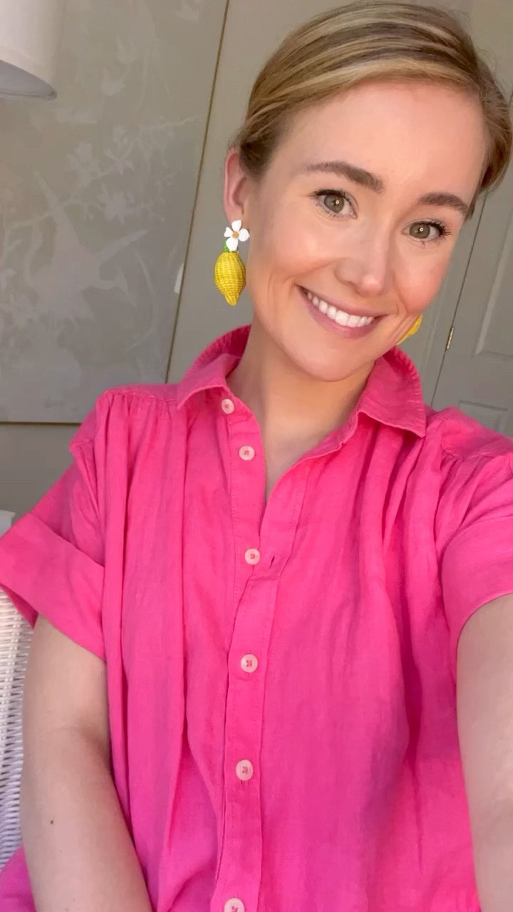 The cutest summer statement earrings! Loving these rattan lemon cuties. 🍋 