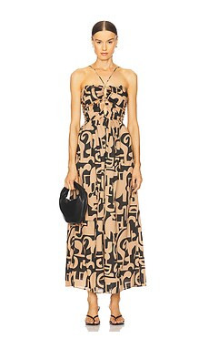Rails Silvia Midi Dress in Santorini Sand from Revolve.com | Revolve Clothing (Global)