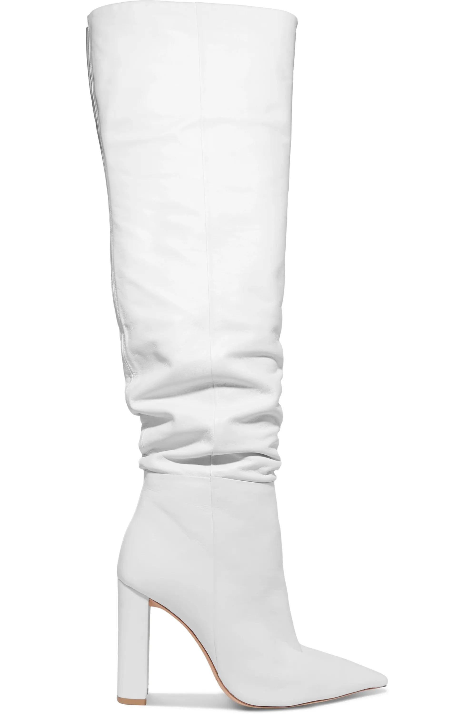 White Anna leather knee boots | Alexandre Birman | NET-A-PORTER | NET-A-PORTER (UK & EU)