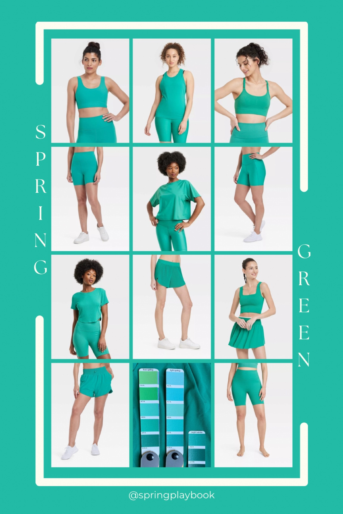 Target All In Motion Green is a great color for Springs! I like it best with Warm/True Spring (background color). FWIW it also matches the International Image Institute Universal palette. 

#createdcolorful #createdcolorfulspring #hocspring #tcispring #pcaspring #lightspring #warmspring #truespring #brightspring #clearspring #paintboxspring #bluespring

#LTKActive #LTKFitness #LTKSaleAlert