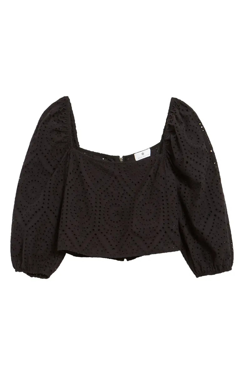Eyelet Square Neck Top | Nordstrom