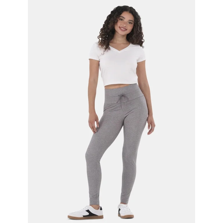 No Boundaries Tie Front Leggings, Women's | Walmart (US)
