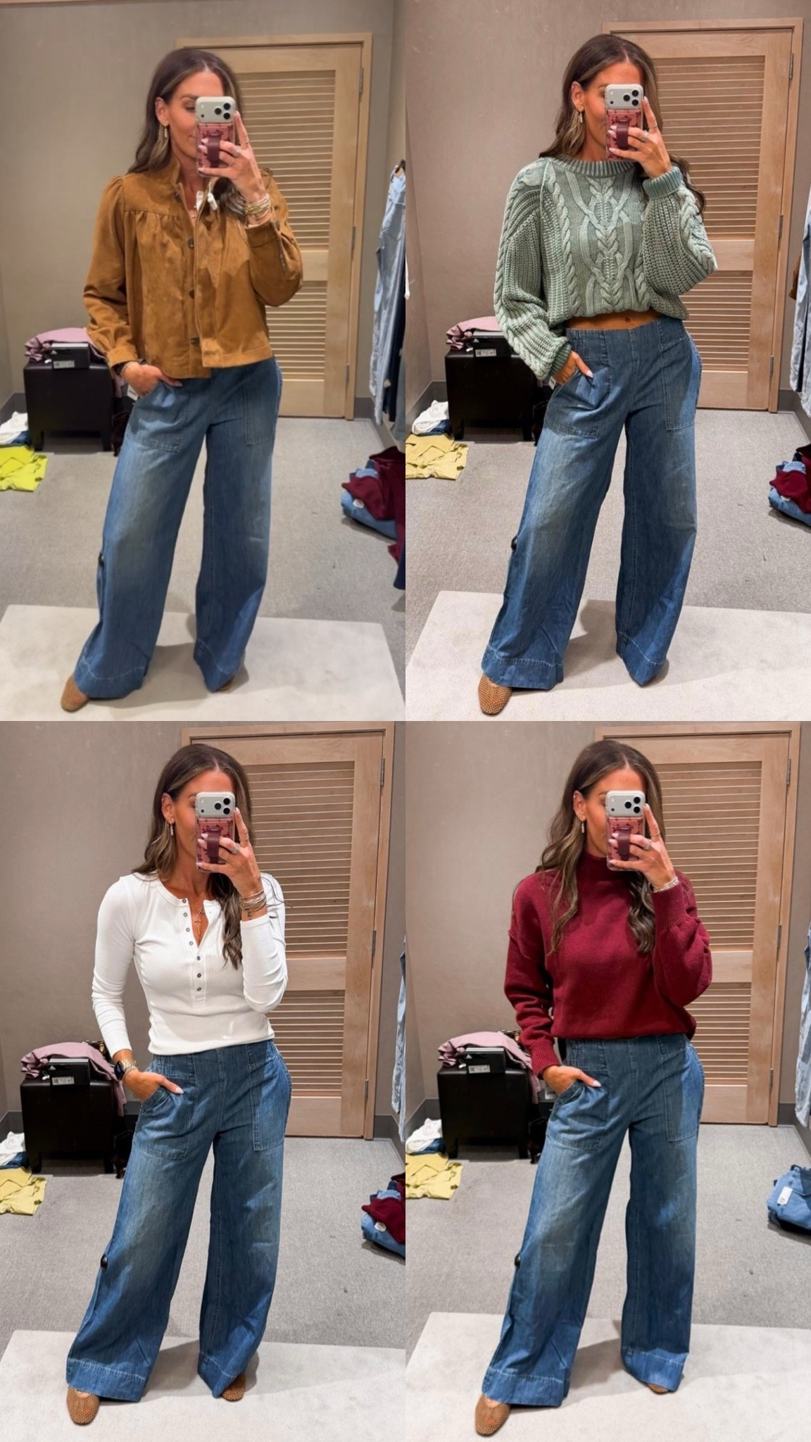Safe to say I absolutely love these jeans and they are so easy to style! So comfortable too. Wearing a small - all my tops are on sale!

#LTKootd #LTKSeasonal #LTKSaleAlert
