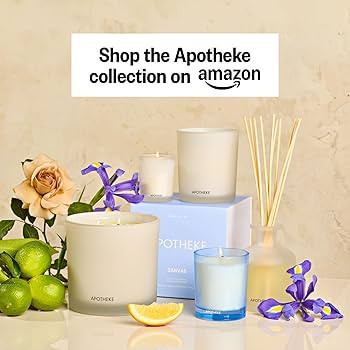 Apotheke Signature Scented Candles for Home, Canvas - 10.5 oz - Soy Wax, Non Toxic, Large Jar Whi... | Amazon (US)
