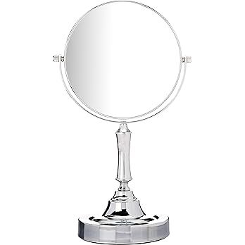 Sagler Vanity Mirror Chrome 6-inch Tabletop Two-Sided Swivel with 10x Magnification, Makeup Mirro... | Amazon (US)