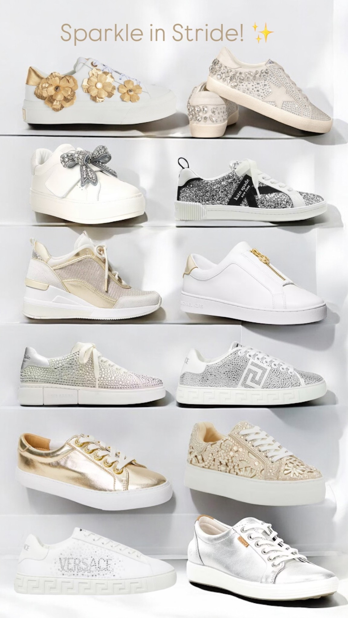 Up your game and make tennis shoes a fashion statement. ✨ From airport lounges to cobblestone strolls, these luxe sneakers blend jet-set elegance with all-day comfort. 💼✨ Whether you’re boarding first class or exploring new cities, these kicks bring the perfect mix of style and sparkle to every step. Ready for takeoff in glam? 🛫👟
—
#JetSetStyle #LuxuryTravelLook #ChicInTransit #GlamOnTheGo #AirportStyle #TravelInStyle #FirstClassFashion #StylishSteps #GlobalGlam #WanderLuxe #TravelOutfitInspo #ComfortAndCouture #StatementSneakers #FashionJetsetter #DesignerSneakers #ElevatedEssentials #JustJennsDesign #LTKTravel #PackInStyle #CityToRunway

#LTKActive #LTKSeasonal #LTKStyleTip
