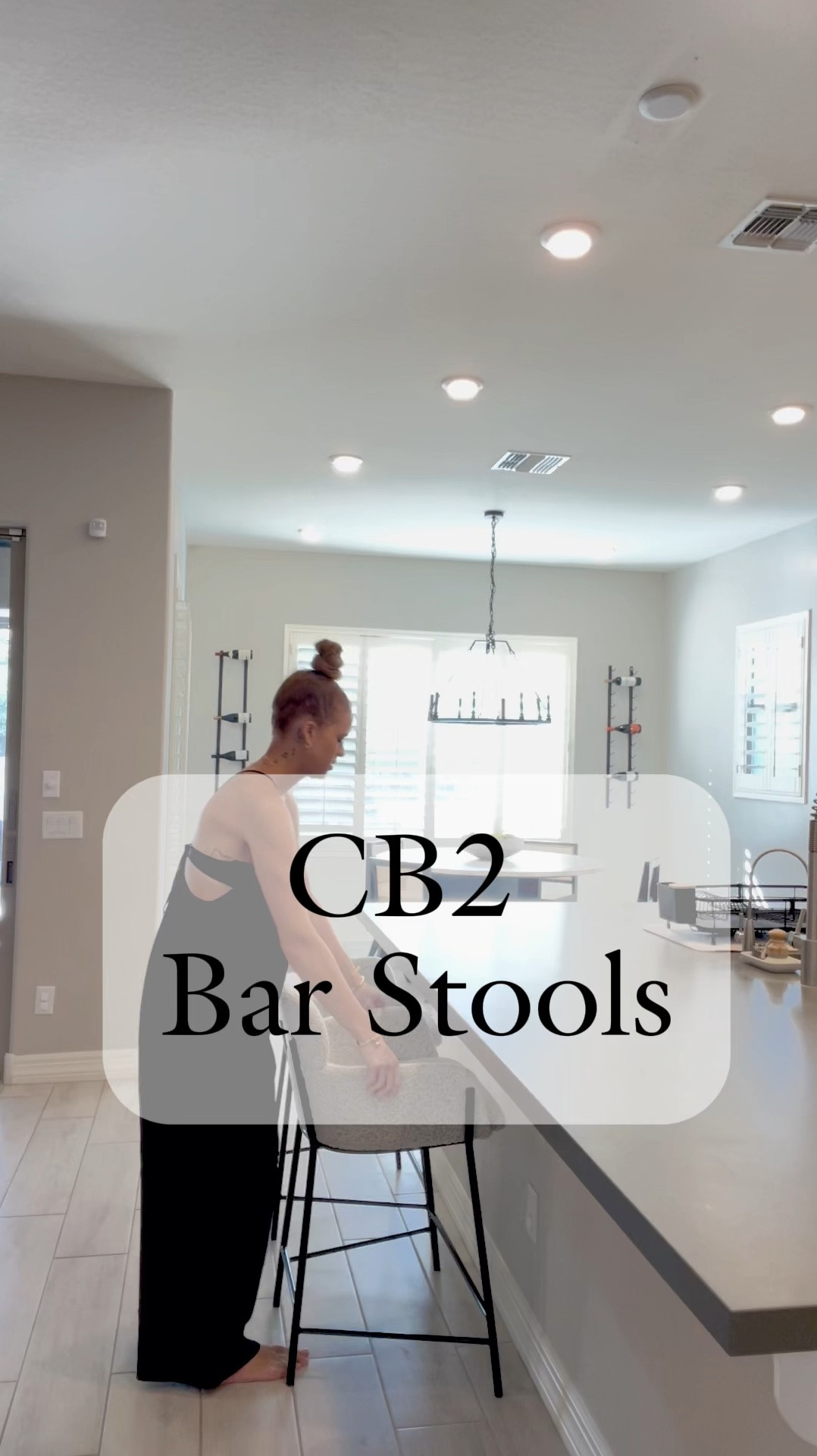 Shop my CB2 Barstools 
*ON SALE NOW* 🏃🏽‍♀️🏃🏽‍♀️

#CB2
#barstools
#kitchen
#decor
#boucle 
#contemporary
#minimalist 

#LTKSaleAlert #LTKHome #LTKVideo
