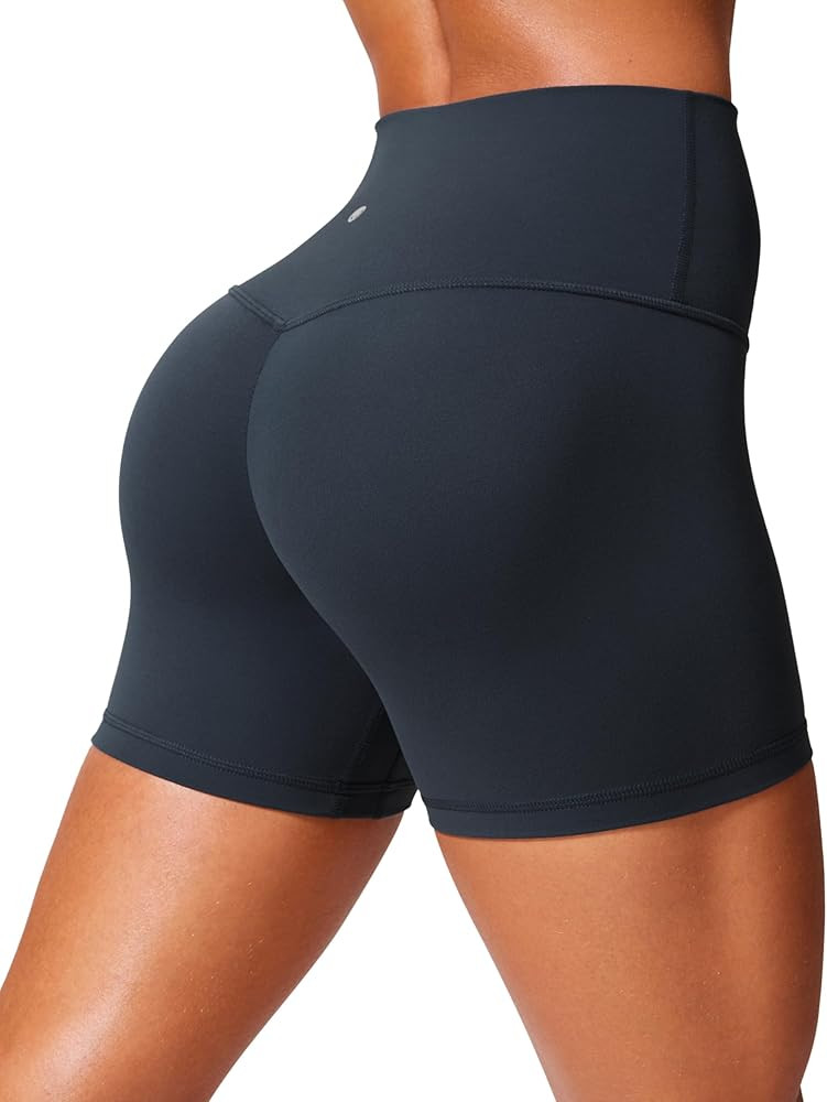 CRZ YOGA Secretsculpt Womens Butterlift High Waist Scrunch Butt Biker Shorts 4 Inches - No Front ... | Amazon (US)