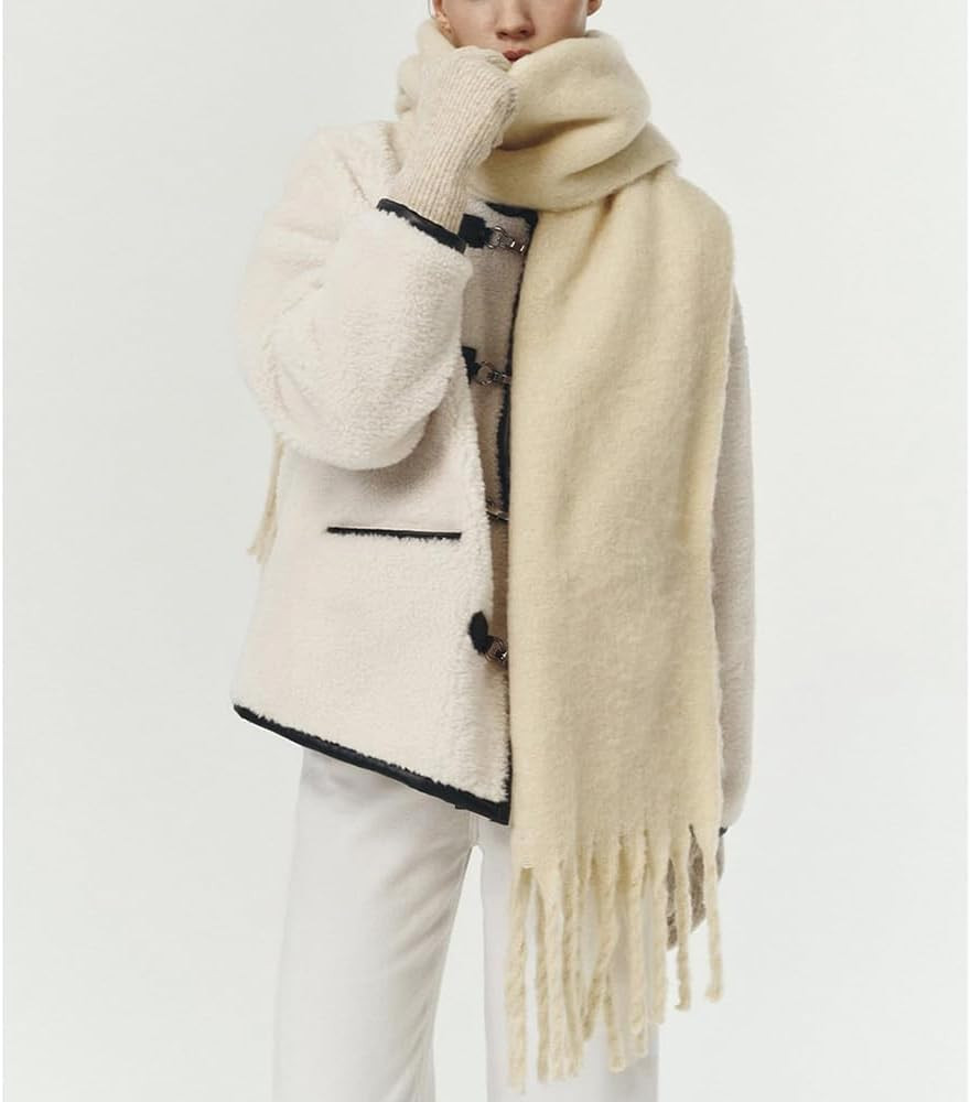 Big Chunky Plaid Scarf Colorful Checked Oversized Thick Scarves Soft Large Cashmere Wool Winter W... | Amazon (US)