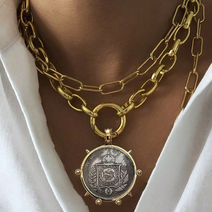 Multi-Style Necklace Men's And Women's Accessories Party Gift Pendant Necklace Hip Hop Iced Out C... | SHEIN