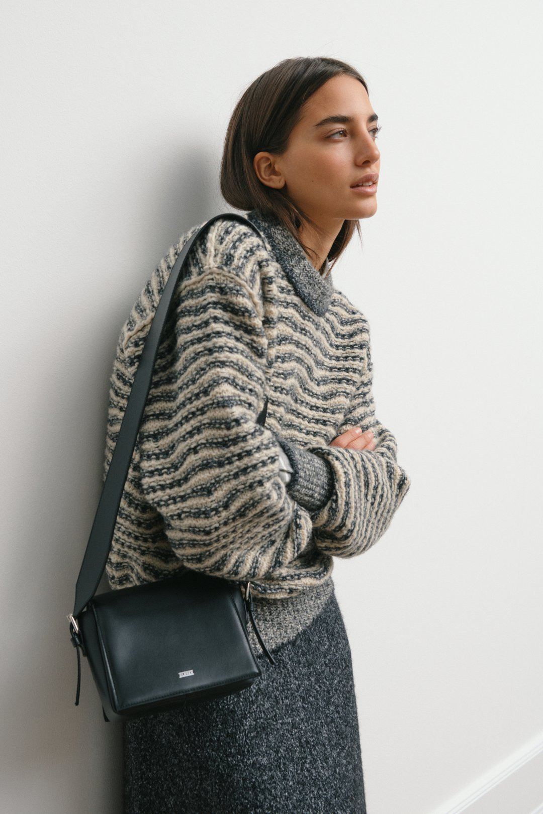 Patterned Crew Neck Sweater | Closed