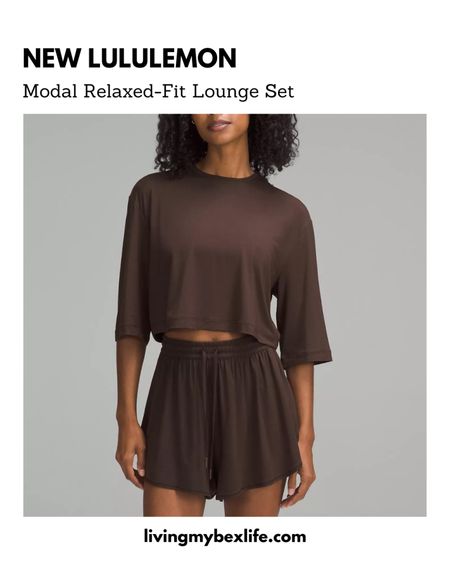 New lululemon Modal Relaxed Fit Lounge Set in Espresso brown

Pajamas, comfy, beachwear, resort wear, bathing suit cover up, silk shorts, pjs, travel outfit, plane outfit, flight outfit, roadtrip 

#LTKActive #LTKMidsize #LTKFitness