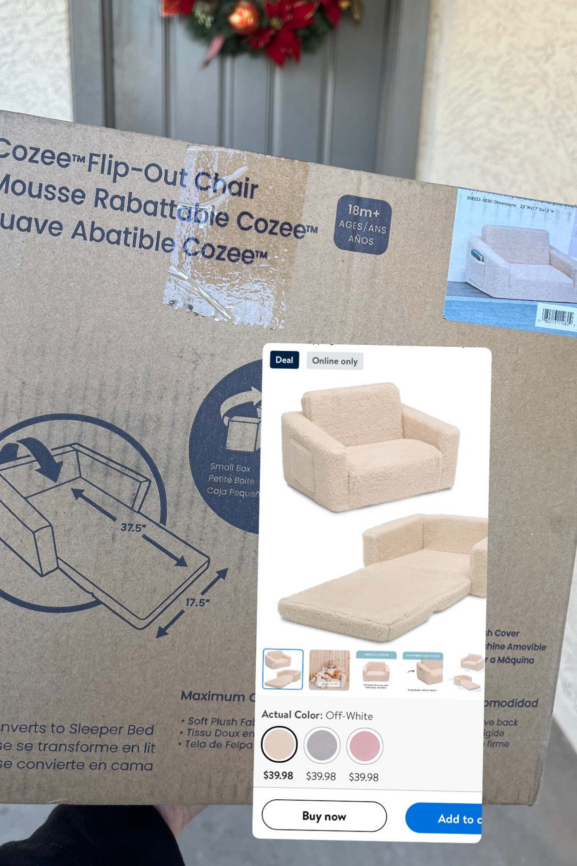 Under $40 Delta Sherpa Flip out chair from Walmart !!!! Been searching for one of these on the more inexpensive side!! Another Christmas present for Miss Avery! 🎁🎅🏼✨ (retails for $89.00 on Target and Amazon)

#LTKKids #LTKHoliday #LTKGiftGuide