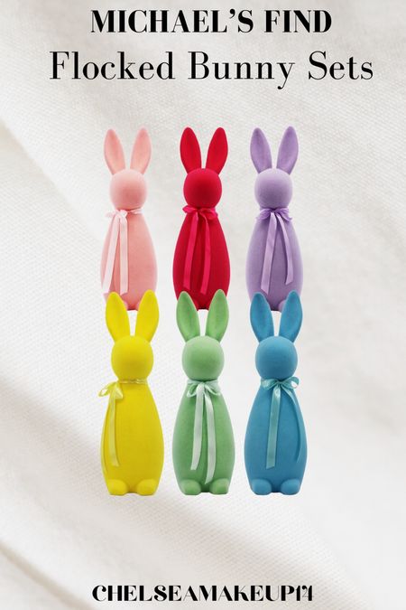 Michael’s Find // Flocked Bunny Sets // Easter Decor 

#LTKhome #LTKSeasonal #LTKsalealert