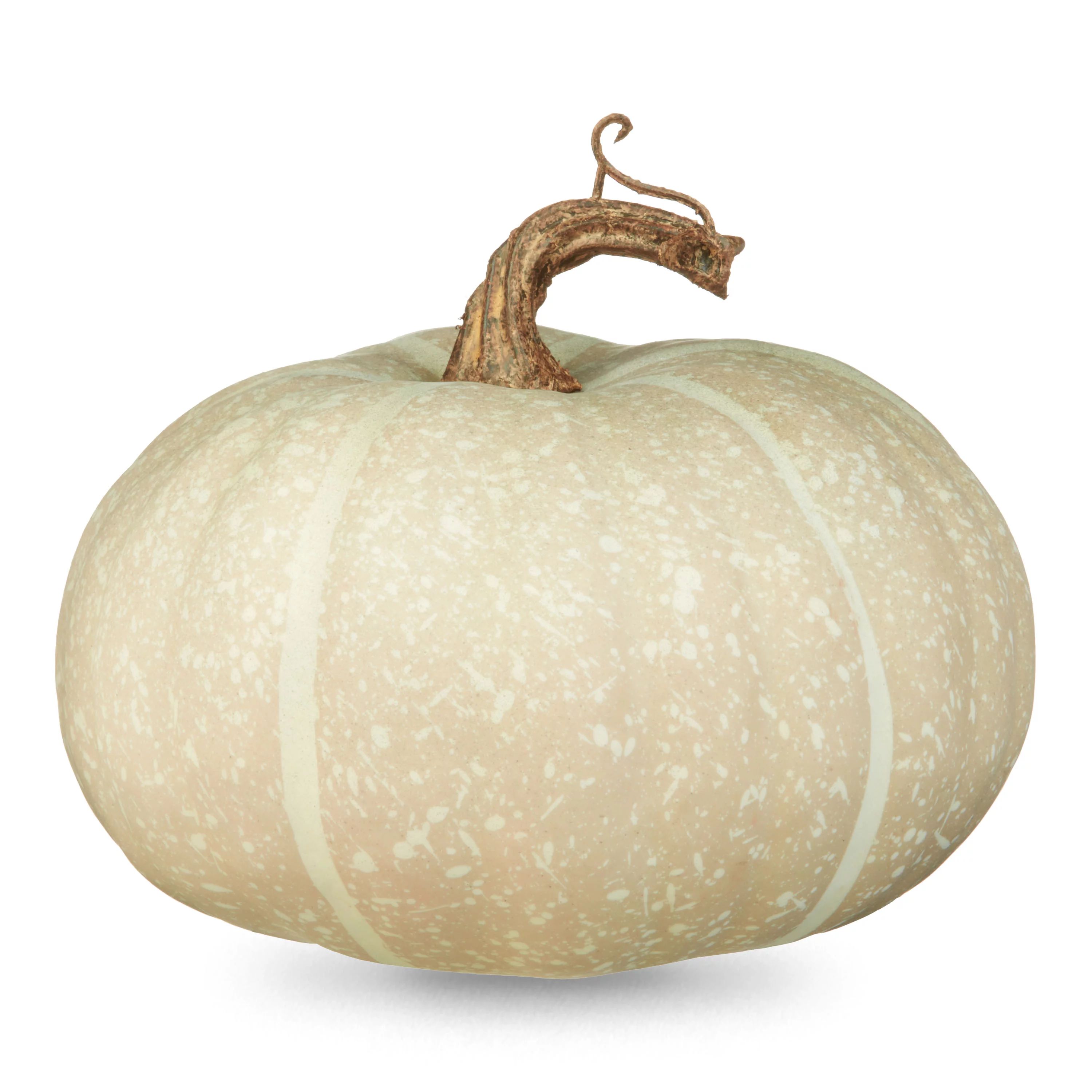 Way to Celebrate Harvest Short Natural Pumpkin Grey with Speckles 6” x 5” - Walmart.com | Walmart (US)