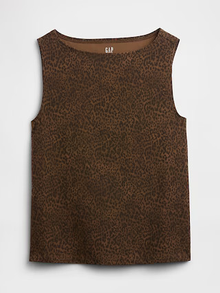 Sleeveless Boatneck Tank Top | Gap Factory