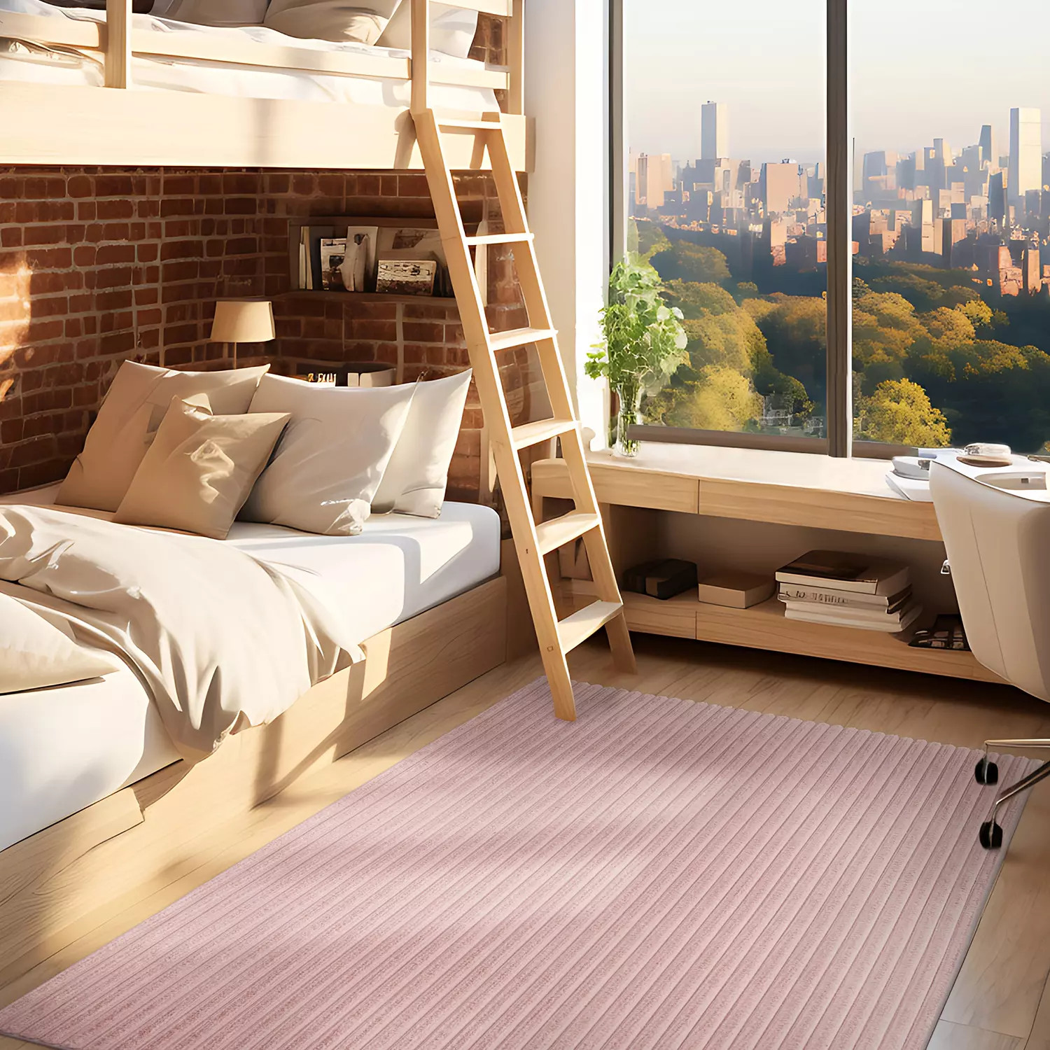 Faux Fur Channeled Area Rug, 5' x 7', Assorted Colors | Sam's Club