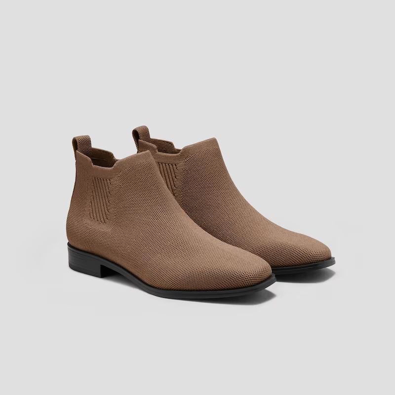 Square-Toe Water-Repellent Ankle Boots (Ryan Pro) | VIVAIA