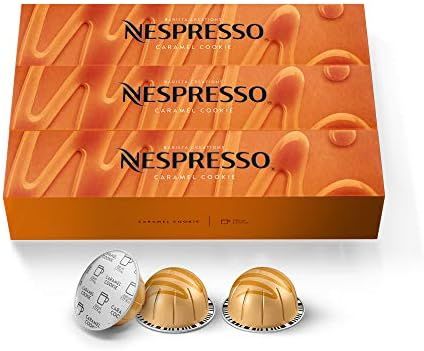 Nespresso Capsules VertuoLine, Caramel Cookie, Mild Roast Coffee, 30 Count Coffee Pods, Brews 7.8... | Amazon (US)