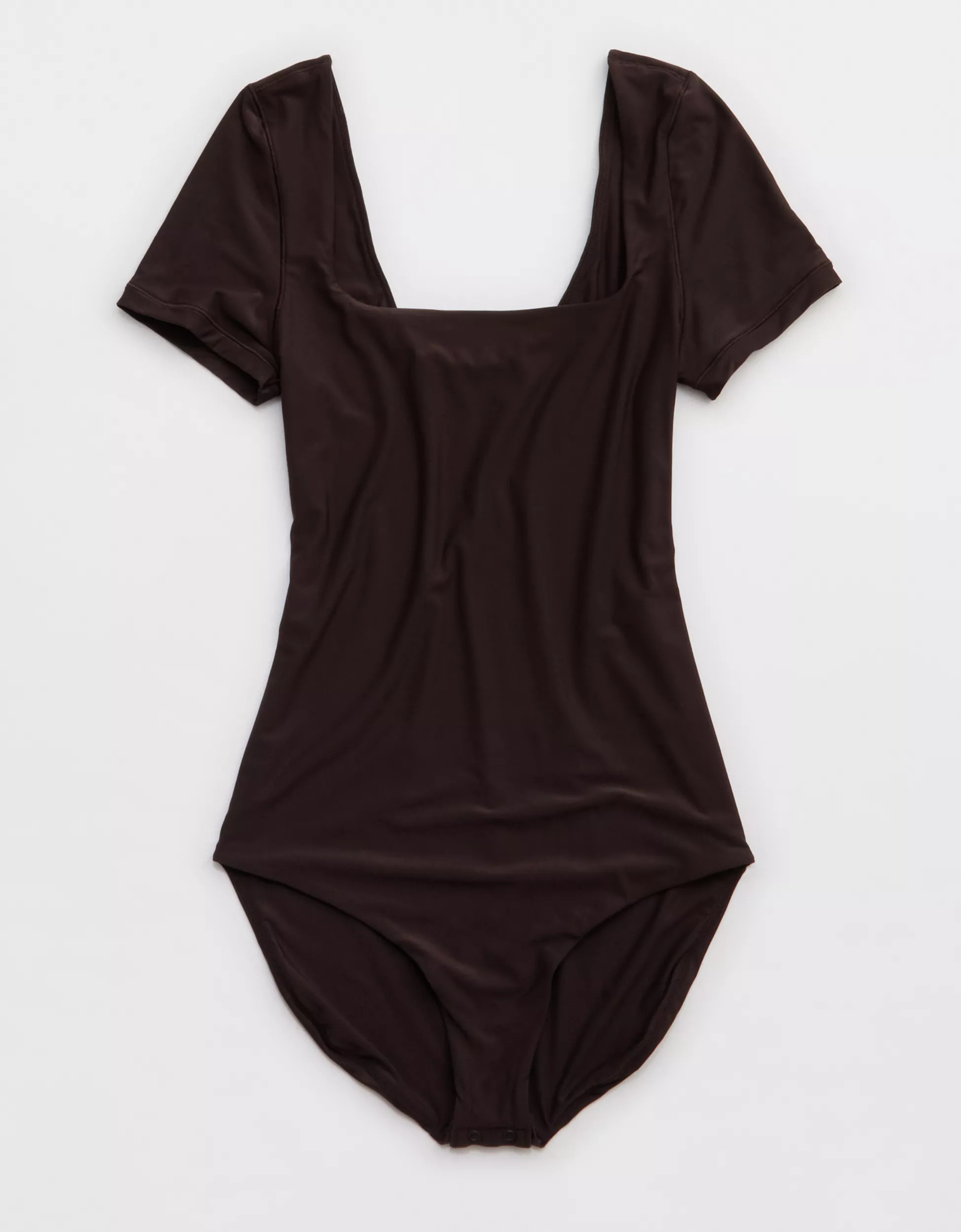 SMOOTHEZ Short Sleeve Square Neck Bodysuit | American Eagle Outfitters (US & CA)