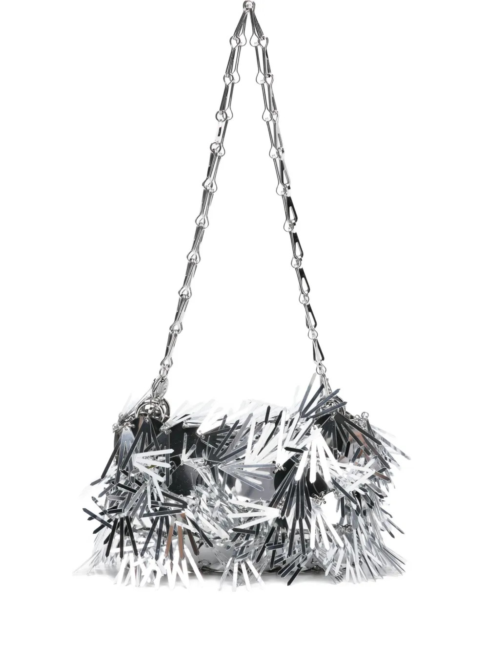 Rabanne sequin-embellished Chain Shoulder Bag | Silver | FARFETCH ID | Farfetch Global