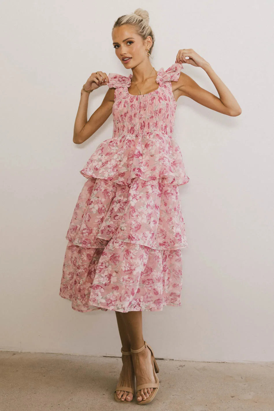 Absedee Floral Midi Dress - FINAL SALE | Böhme US